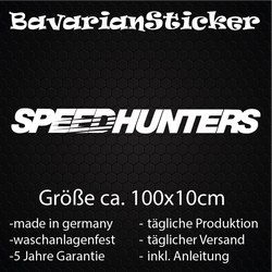 SPEEDHUNTERS XXL AUFKLEBER IN WUNSCHFARBE 100x10cm