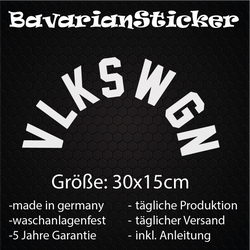 VLKSWGN STICKER 30x15CM IN WUNSCHFARBE